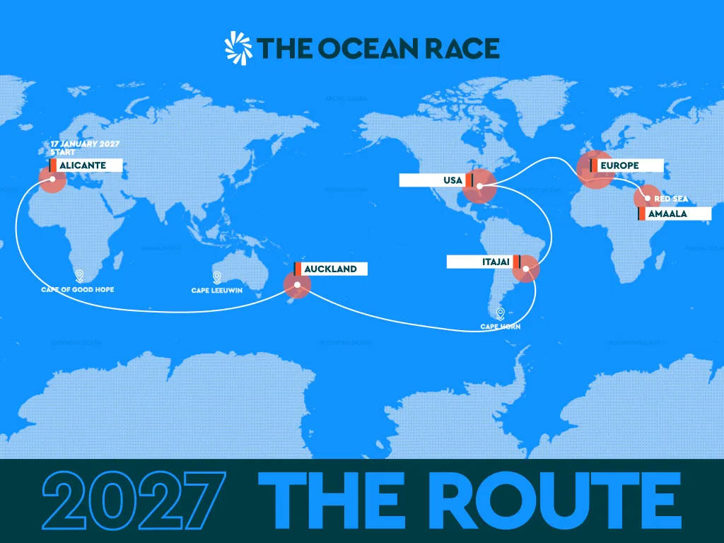The Ocean Race 2027 to begin with monster leg from Alicante to Auckland