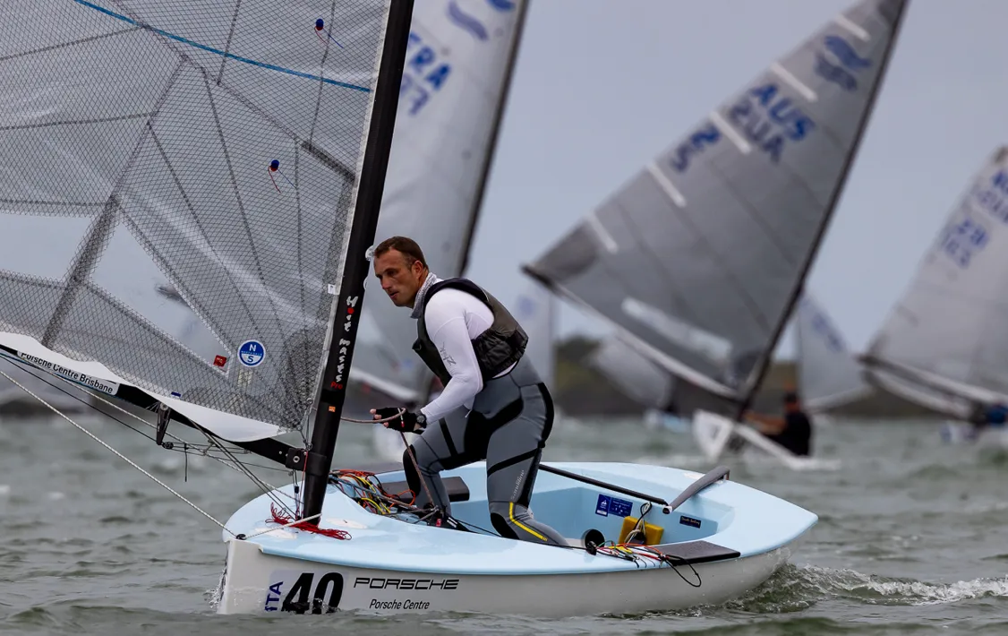 Italian Marko Kolic wins only race on second day of Finn World Masters