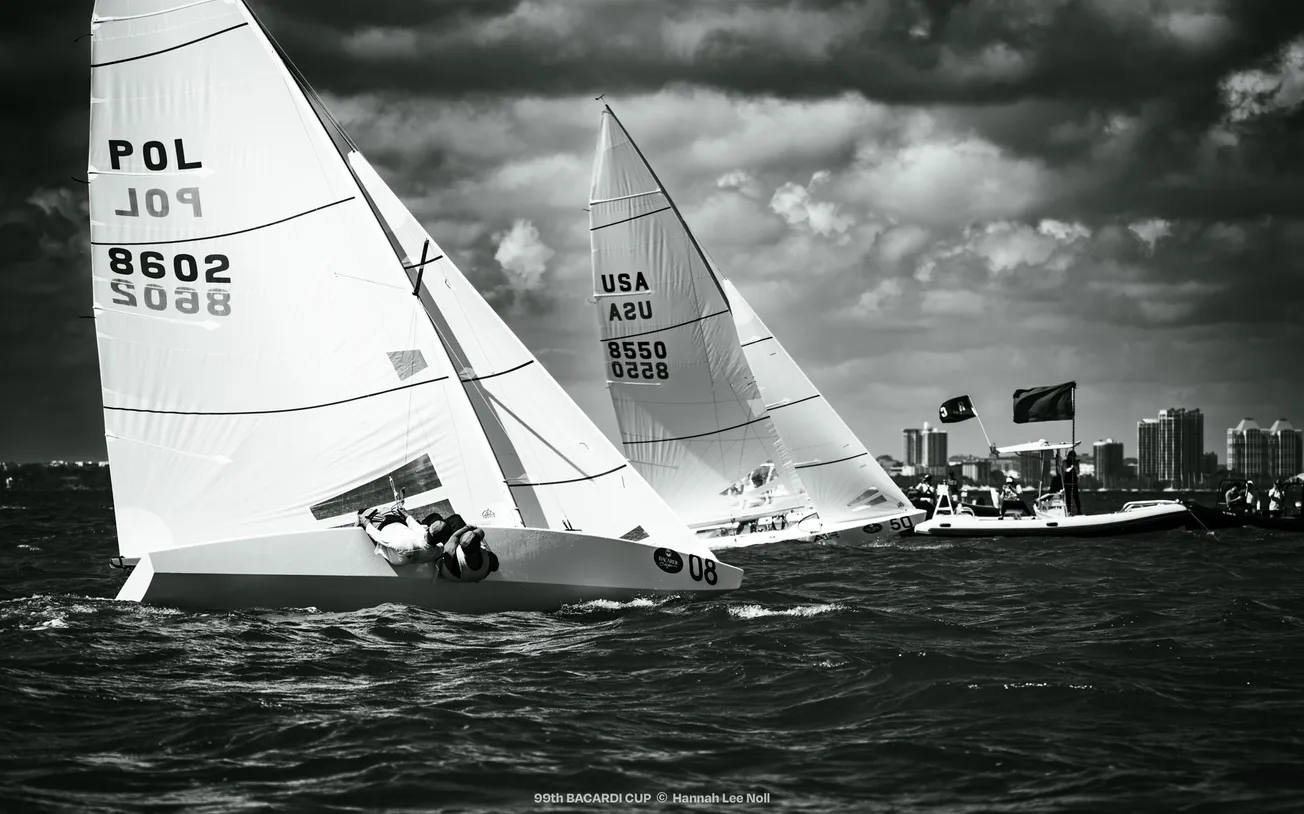 Cayard and Kleen claim opening Star victory in dramatic photo finish on Biscayne Bay